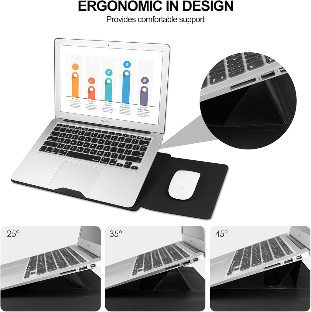 17.3 Inch Laptop Sleeve Case for Essential 17/ Tpn-I139_320M3Av(2023/2025)/Pavilion Envy 17,Compatible with Ideapad/Lg Gram/Asus/Dell/Rog Strix/Acer 17''-17.3'' Laptop Bag,Black
